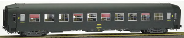 REE Modeles VB-225 - French SNCF Coach UIC Sleeping Coach TH B9c9x, Green 301, Yellow Logo Era IV